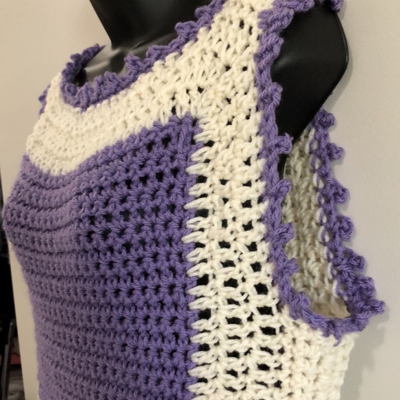 Hand made crochet vest. Made to order. - Picture 2 of 4